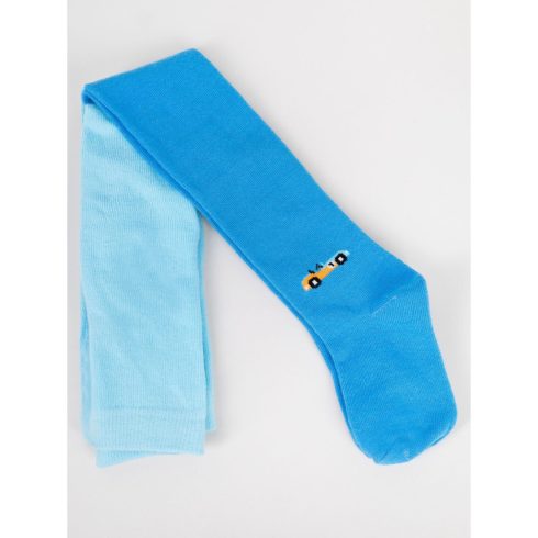 Yoclub pamut harisnyanadrág (80-86) - kék/versenyautó