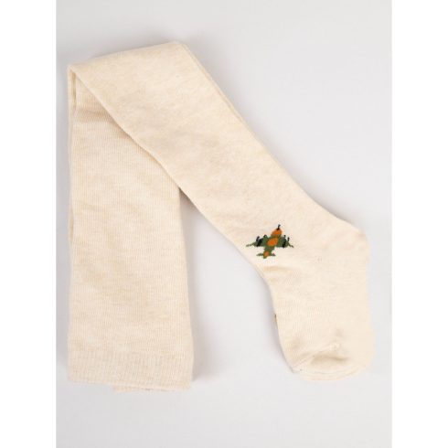 Yoclub pamut harisnyanadrág (80-86) - beige/elefánt