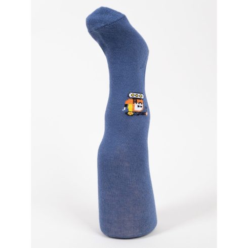 Yoclub pamut harisnyanadrág (68-74) - kék/lánctalpas daru