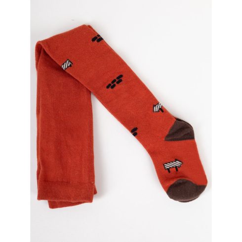 Yoclub pamut harisnyanadrág (68-74) - bordó/dömper