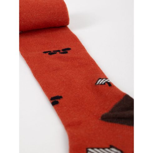 Yoclub pamut harisnyanadrág (68-74) - bordó/dömper