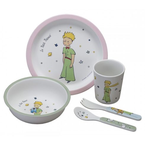 5 részes étkezési szett - Le Petit Prince pink