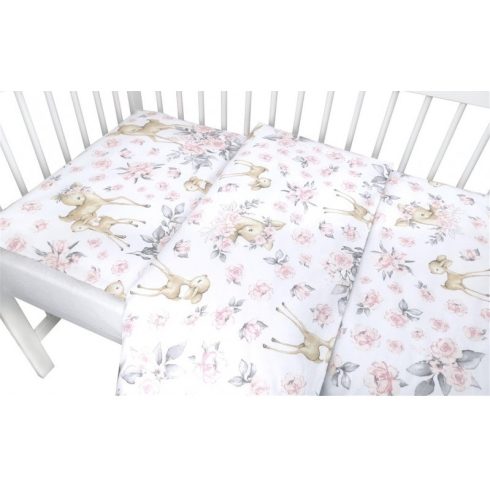 Baby Shop ágynemű huzat 100*135 cm - őzike rózsaszín 