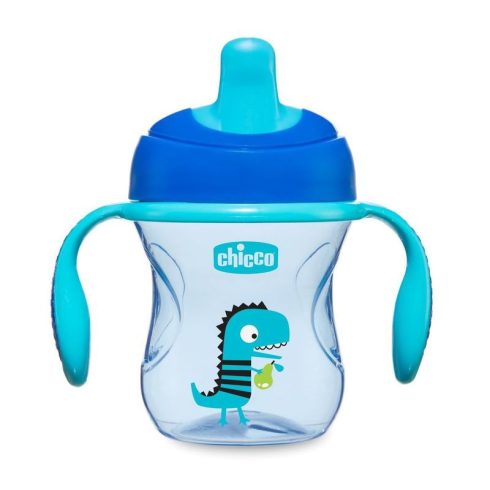 Chicco 2in1 gyakorlópohár-itatópohár kivehető szeleppel 6m+ 200ml kék 