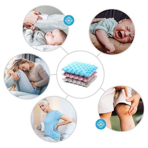 BabyOno cseresznyemag párna 13x16 cm - szürke 