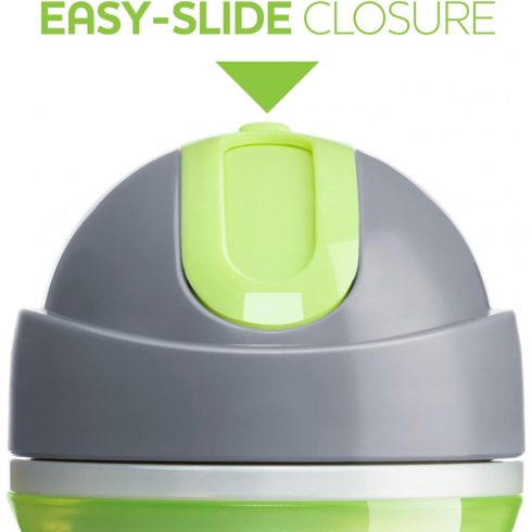 Chicco Sport Cup duplafalú, szívószálas itatókulacs 14m+ - zöld 