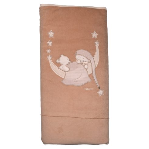 Trimex bélelt plüss takaró 70x100cm - maci mogyoró 