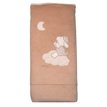 Trimex bélelt plüss takaró 70x100cm - bárány mogyoró 