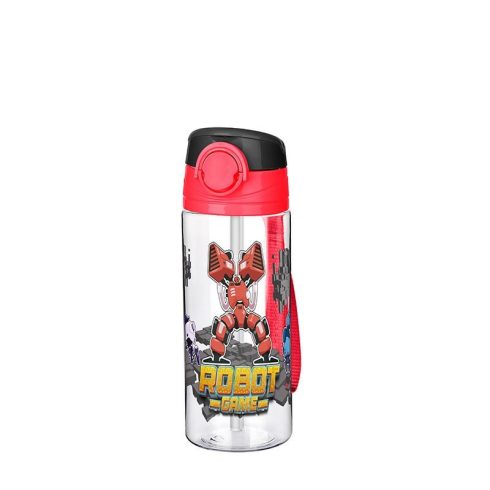 Titiz szívószálas kulacs 500ml - Robot