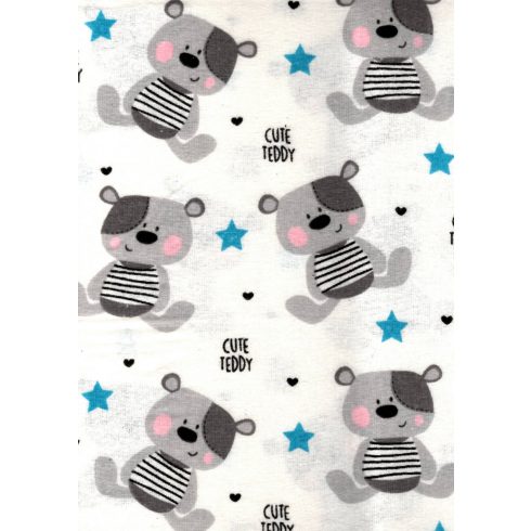 Flanel mintás pelenka - Cute Teddy