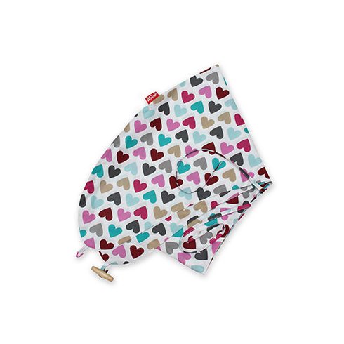 Scamp Formázott gombosvégű párna huzat - Colorful Heart