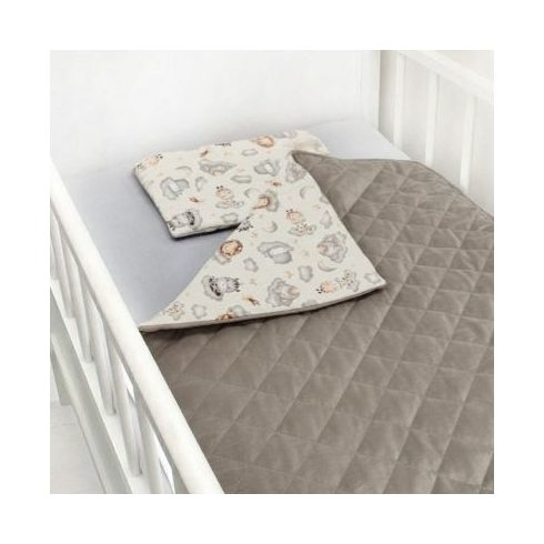 Scamp velvet ágynemű garnitúra 75x100 cm - Beige Animals