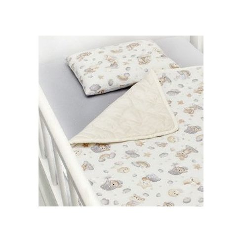 Scamp velvet ágynemű garnitúra 75x100 cm - Cloud Coala Vanilla
