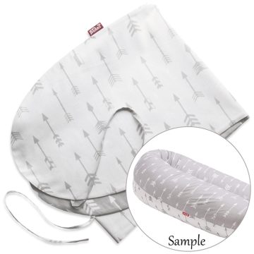   Scamp Formázható univerzális szoptatós párna pamut huzat - Arrow Gray White