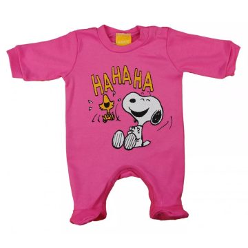 Hosszú ujjú pamut rugdalózó Snoopy mintával (56)