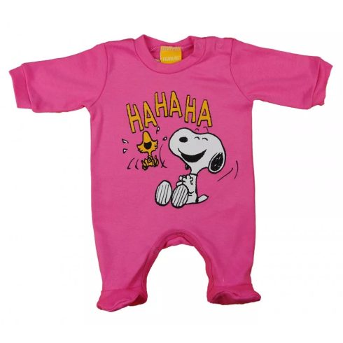 Hosszú ujjú pamut rugdalózó Snoopy mintával (56)