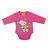   Hosszú ujjú baba body Snoopy mintával  (62) - világos pink