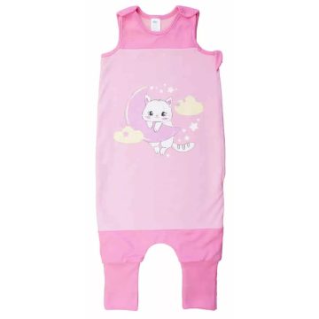 Ujjatlan tipegő hálózsák Cica mintával 2 TOG  (86-98)