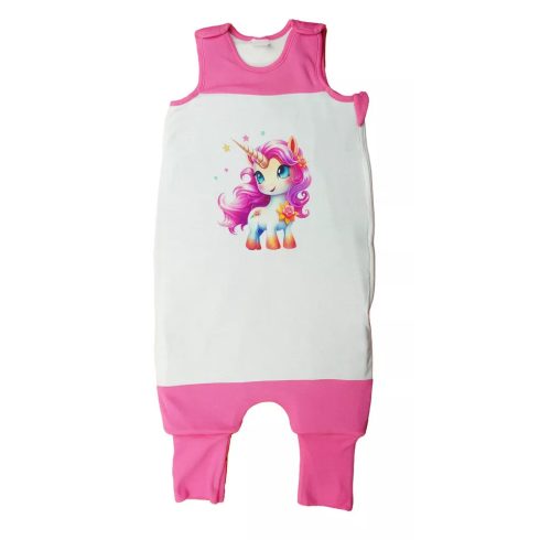 Ujjatlan tipegő hálózsák, Unikornis mintával - 3 TOG (86-98) 