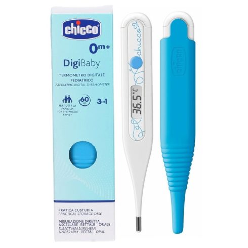 Chicco Digi Baby digitális hőmérő 1 db tokban - kék