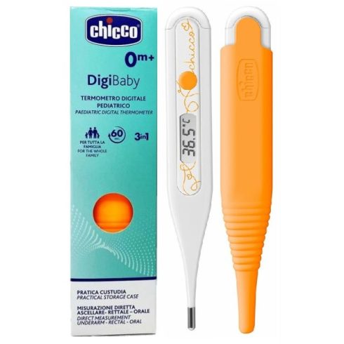Chicco Digi Baby digitális hőmérő 1 db tokban - sárga