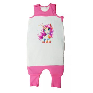   Ujjatlan tipegő hálózsák, Unikornis mintával - 3 TOG (104-110) 