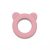 P&M Beary Szilikon rágóka csörgővel Dusty Rose 0m+