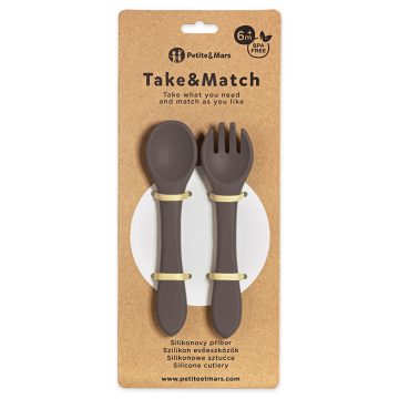 P&M Szilikon evőeszközök TAKE&MATCH Bitter Cocoa 6m+