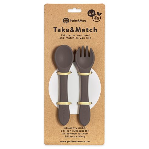 P&M Szilikon evőeszközök TAKE&MATCH Bitter Cocoa 6m+