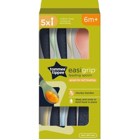  Tommee Tippee Easigrip evőkanál önálló evéshez 5 db 6hó +