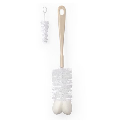 BabyOno cumisüveg tisztító kefe készlet - bézs