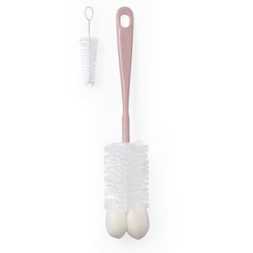 BabyOno cumisüveg tisztító kefe készlet - rózsaszín 