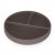 P&M Szilikon osztott tányér, kerek Take&Match Bitter Cocoa 6m+