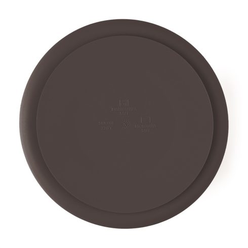 P&M Szilikon osztott tányér, kerek Take&Match Bitter Cocoa 6m+