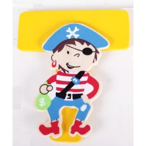 Fa betű T - sárga kalóz