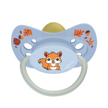    Baby Bruin Latex cseresznye játszócumi világító karikával 1-es méret 0-6hó - Mókus