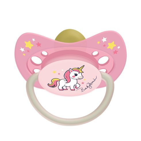  Baby Bruin Latex cseresznye játszócumi világító karikával 2-es méret 6-36hó - Unikornis