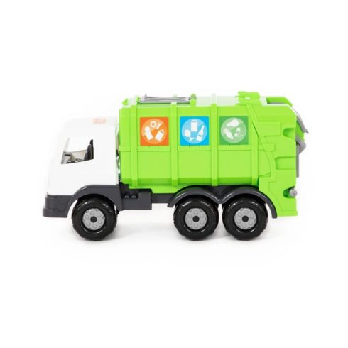 Polesie Toys szelektívgyűjtő kukásautó - zöld