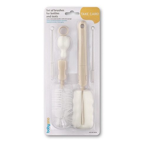 Baby Ono scumi - és üvegmosó kefe szett - bézs