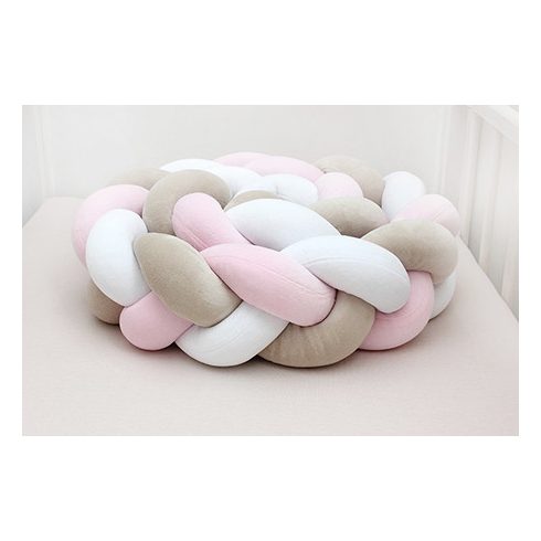 Scamp Fonott rácsvédő 210cm - Fehér/bézs/rózsaszín