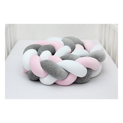 Scamp Fonott rácsvédő 210cm - Fehér/szürke/rózsaszín