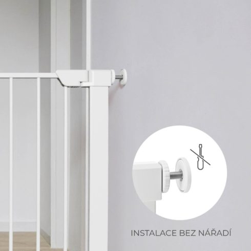 Kinderkraft Safe Snap biztonsági ajtórács 75-82 cm - fehér