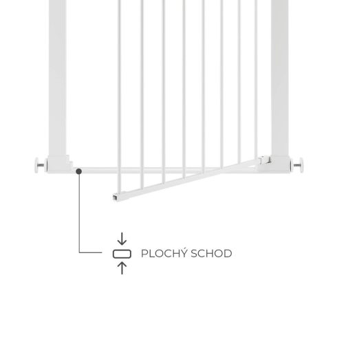 Kinderkraft Safe Snap biztonsági ajtórács 75-82 cm - fehér