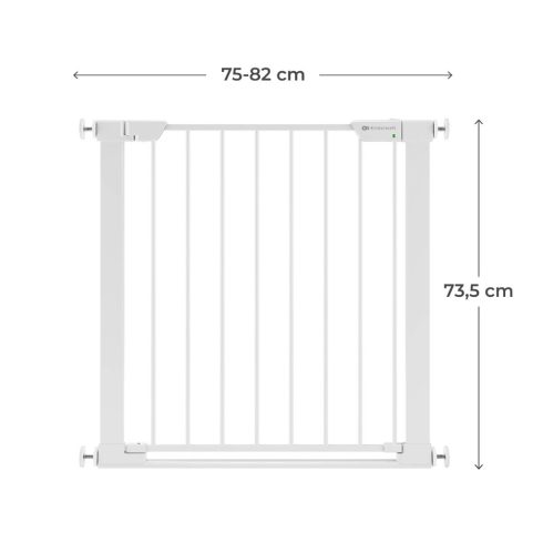 Kinderkraft Safe Snap biztonsági ajtórács 75-82 cm - fehér
