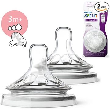  Avent Natural 3+ szilikon etetőcumi 2db - változó átfolyási sebesség