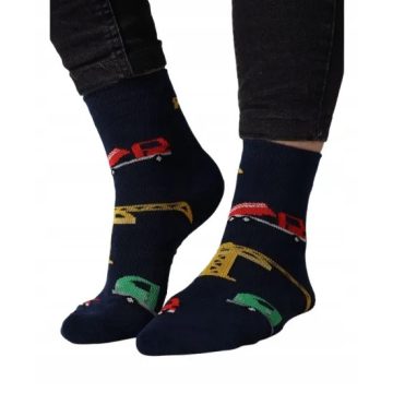   Yo! Pamut félfrottír zokni  ABS Csúszásgátlós  (20-22) -  sárga daru