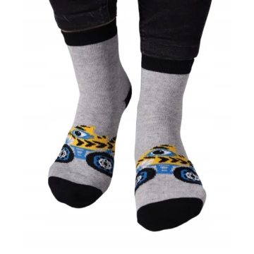   Yo! Pamut félfrottír zokni  ABS Csúszásgátlós  (20-22) - cápa autó 