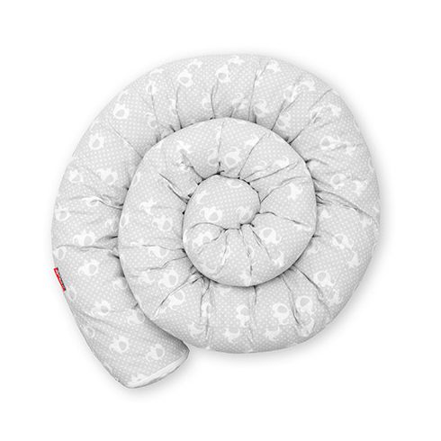 Scamp rácsvédő hengerpárna 300cm - Grey Elephants
