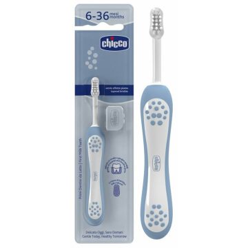 Chicco Fogkefe 6-36 hó ultrafinom sörtékkel - idigókék