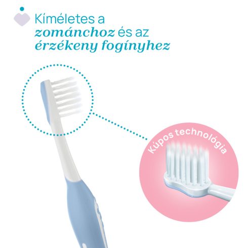 Chicco Fogkefe 6-36 hó ultrafinom sörtékkel - idigókék